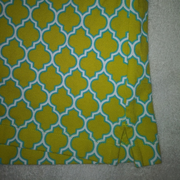 🆕 Lands' End | Lime Green & Blue Polo Shirt Womens Size Large - Picture 6 of 6